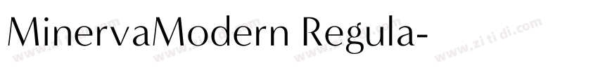 MinervaModern Regula字体转换